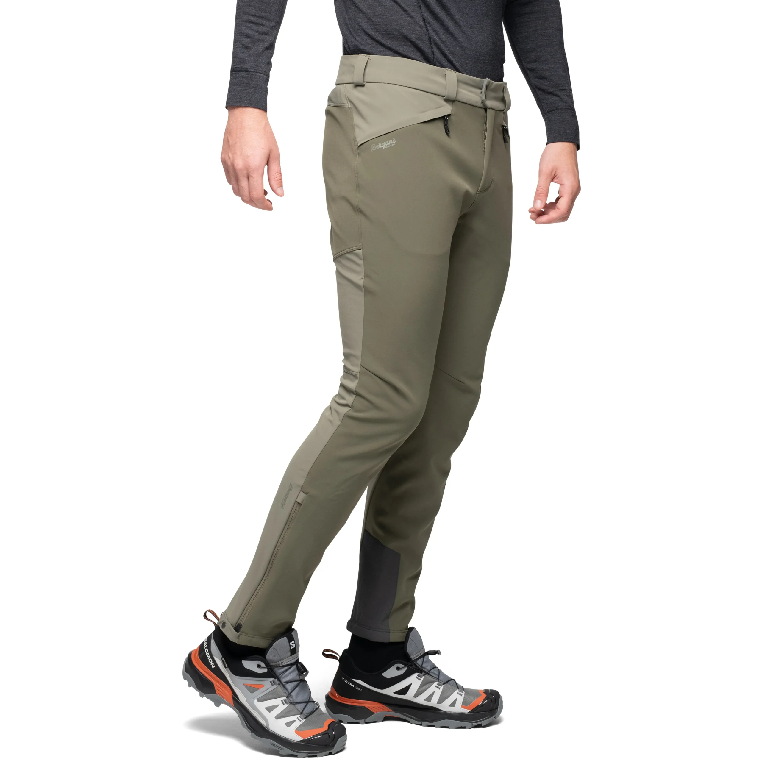 Sale Bergans Istjern Warm Flex Pant - Dark Green Mud