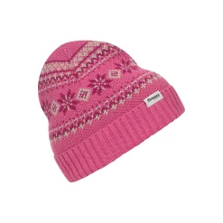 Cheap Bergans Jacquard Kids Beanie - Ibis Rose / Fandango Purple