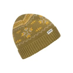 Fashion Bergans Jacquard Youth Beanie - Olive Green / Light Golden Yellow