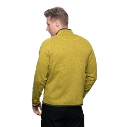 Cheap Bergans Kamphaug Knitted Half Zip - Light Olive Green / Orion Blue