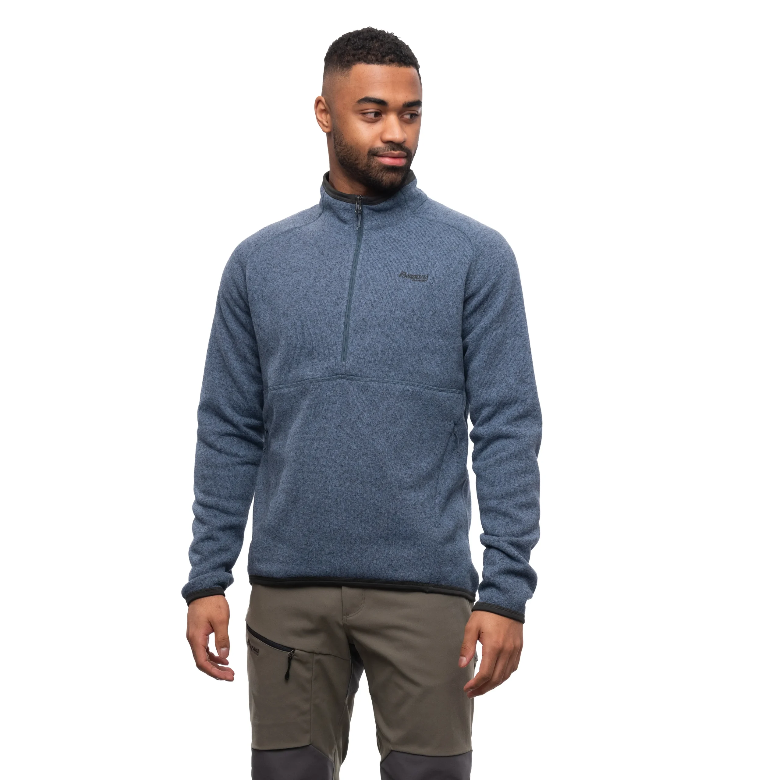 Best Sale Bergans Kamphaug Knitted Half Zip - Orion Blue