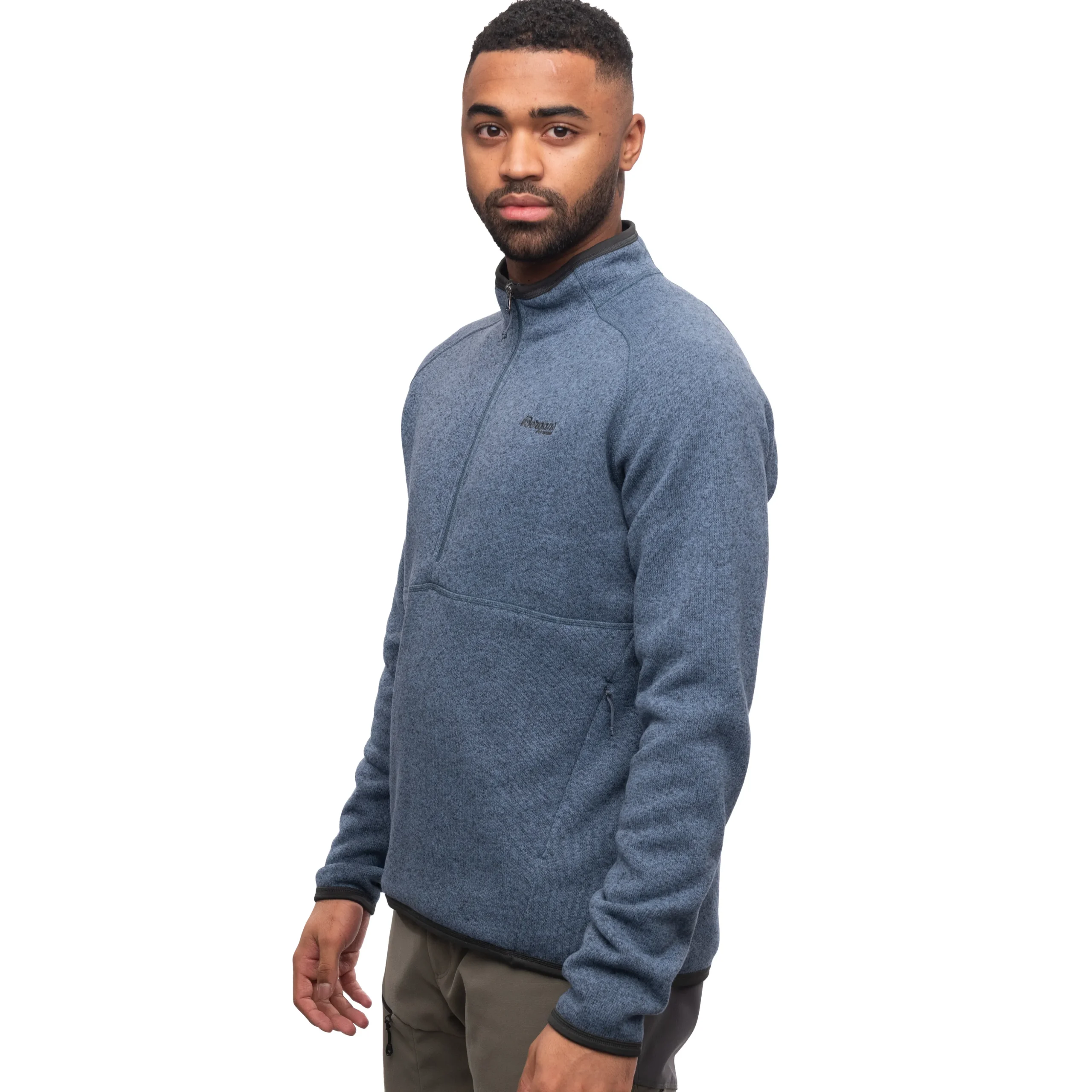 Best Sale Bergans Kamphaug Knitted Half Zip - Orion Blue