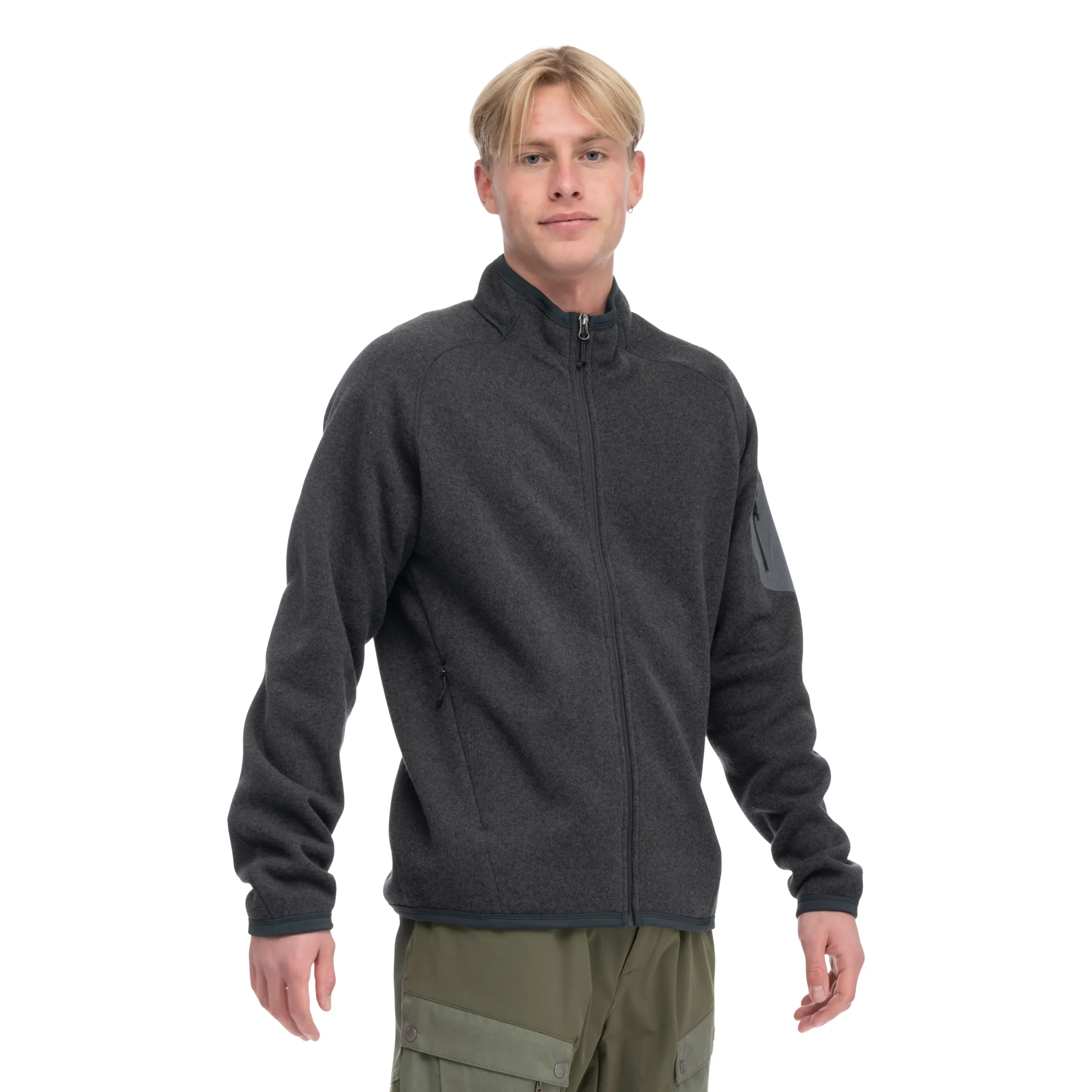 Clearance Bergans Kamphaug Knitted Jacket - Dark Shadow Grey