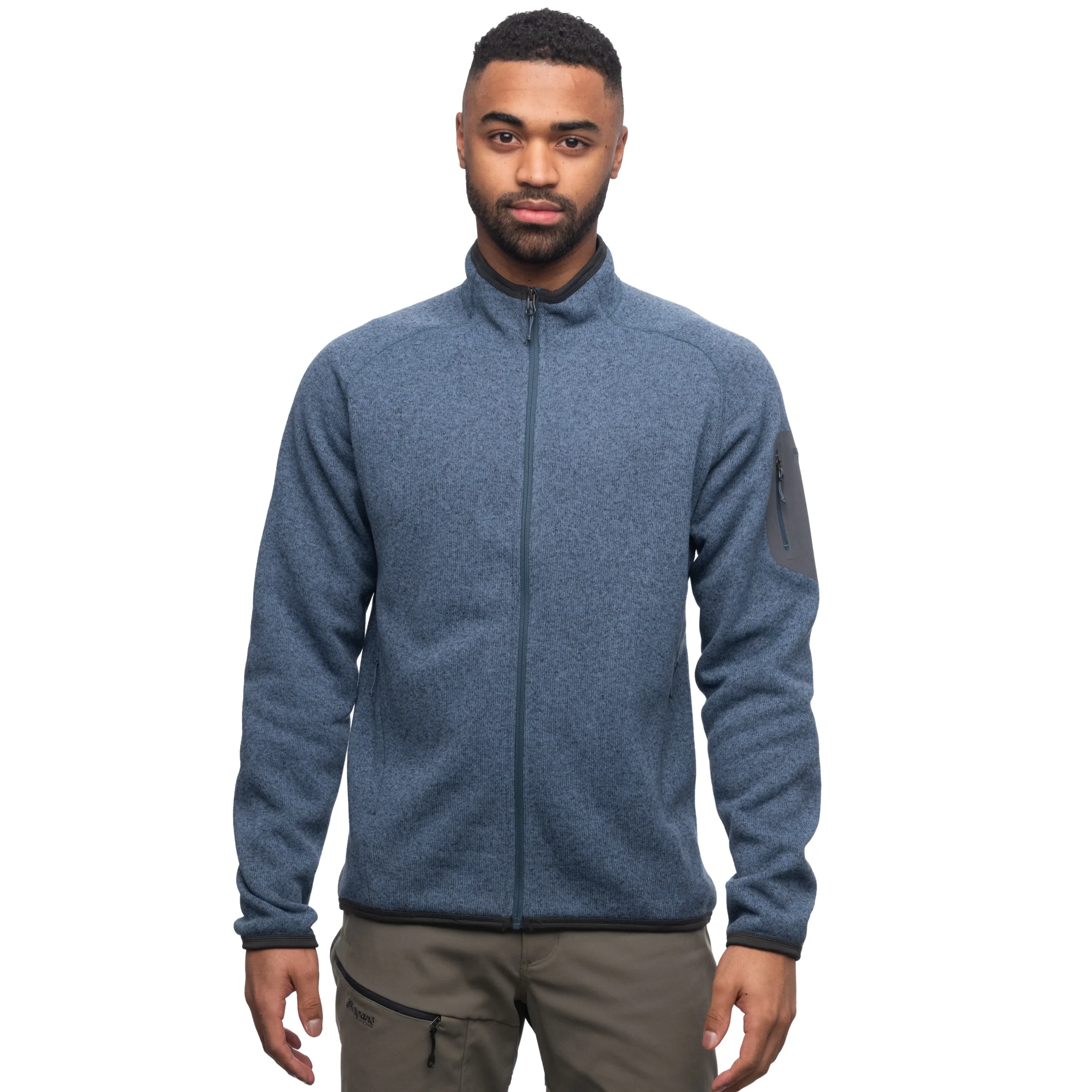 Discount Bergans Kamphaug Knitted Jacket - Orion Blue