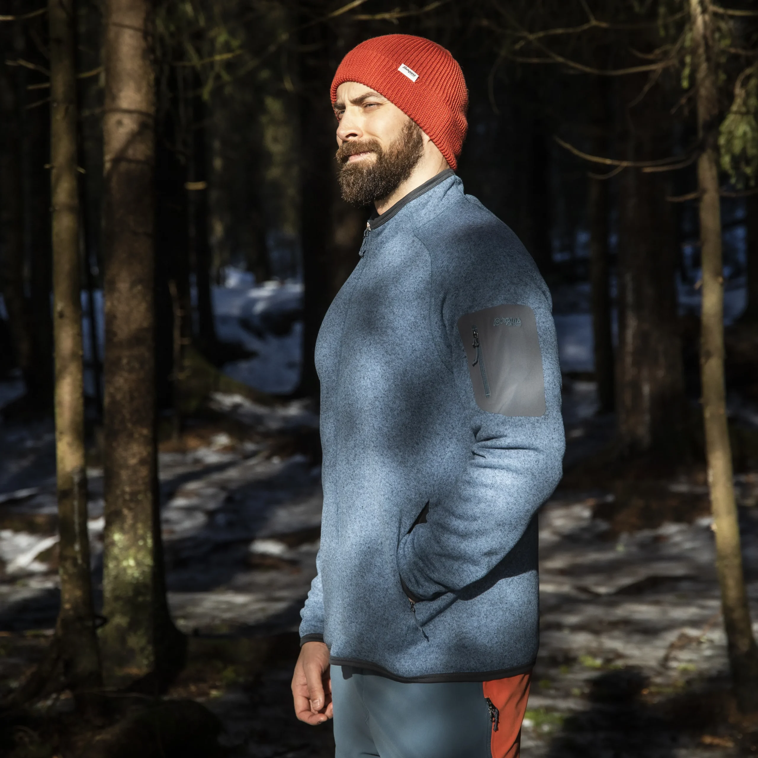 Discount Bergans Kamphaug Knitted Jacket - Orion Blue