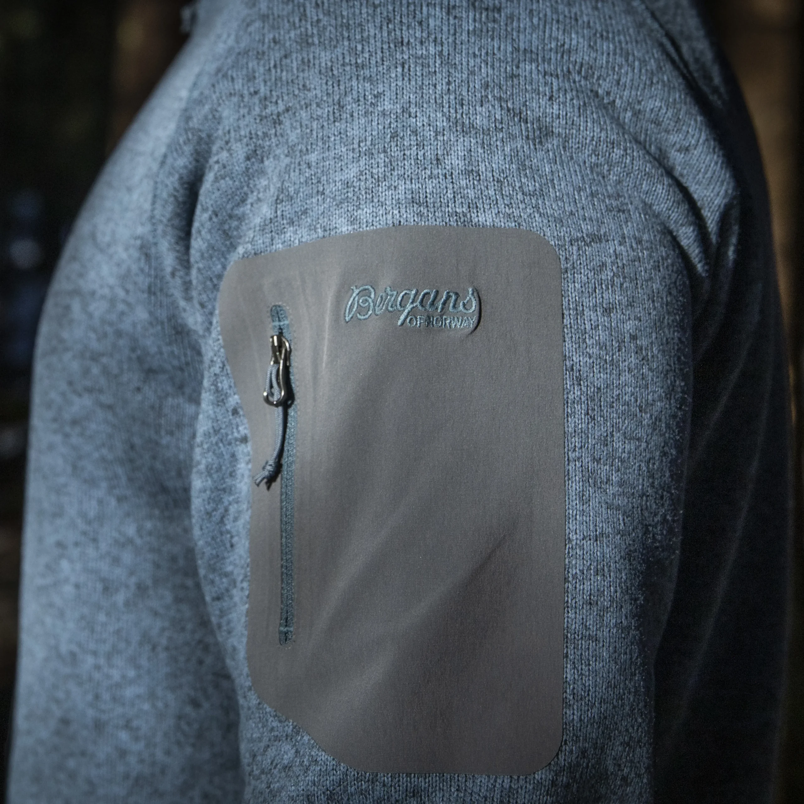 Discount Bergans Kamphaug Knitted Jacket - Orion Blue