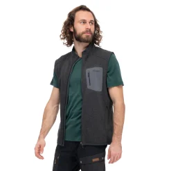 Best Sale Bergans Kamphaug Knitted Vest Men - Dark Shadow Grey