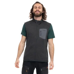 Best Sale Bergans Kamphaug Knitted Vest Men - Dark Shadow Grey