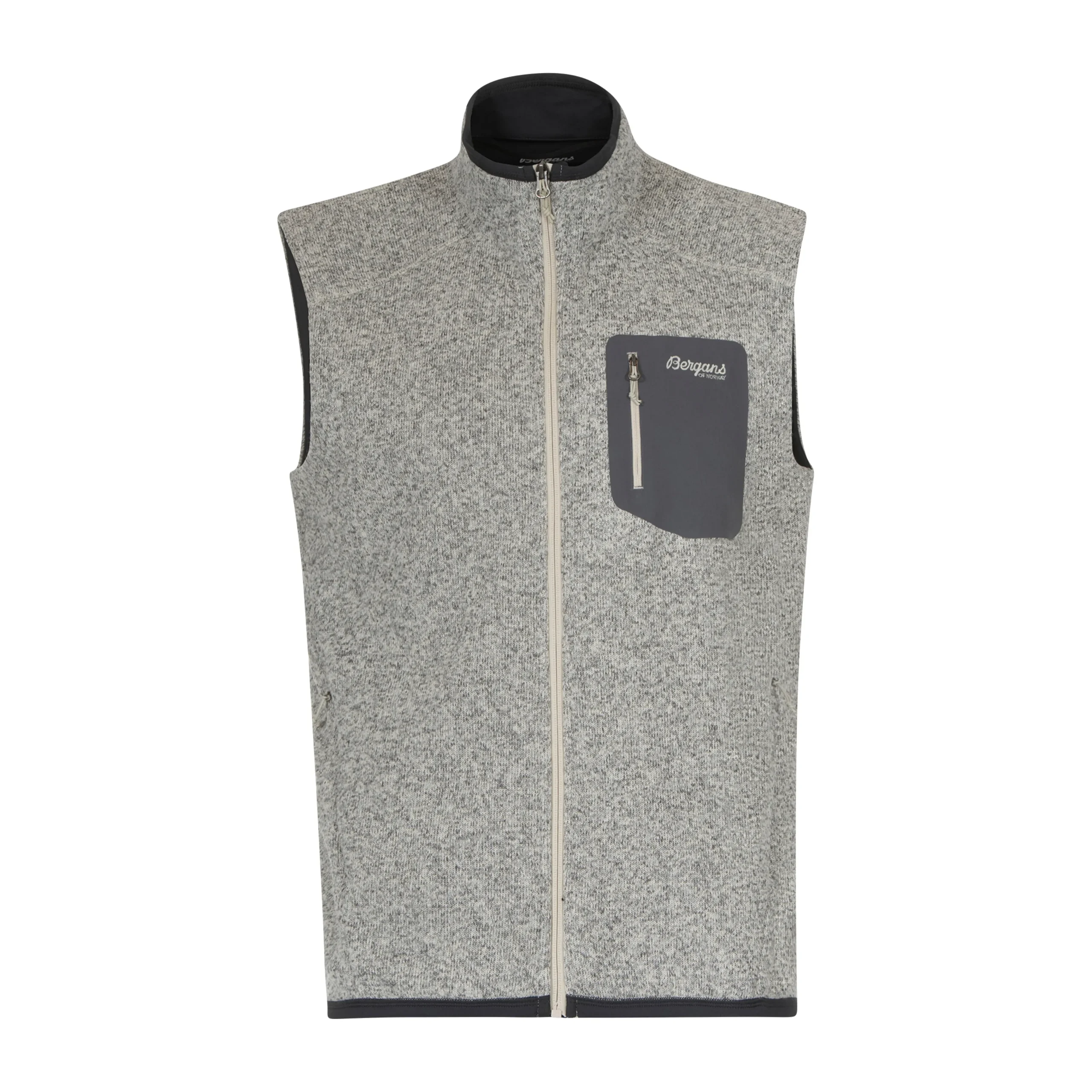 Cheap Bergans Kamphaug Knitted Vest Men - Chalk Sand
