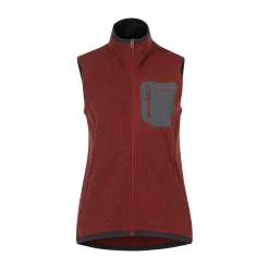 Discount Bergans Kamphaug Knitted Vest Women - Chianti Red