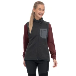 Online Bergans Kamphaug Knitted Vest Women - Dark Shadow Grey