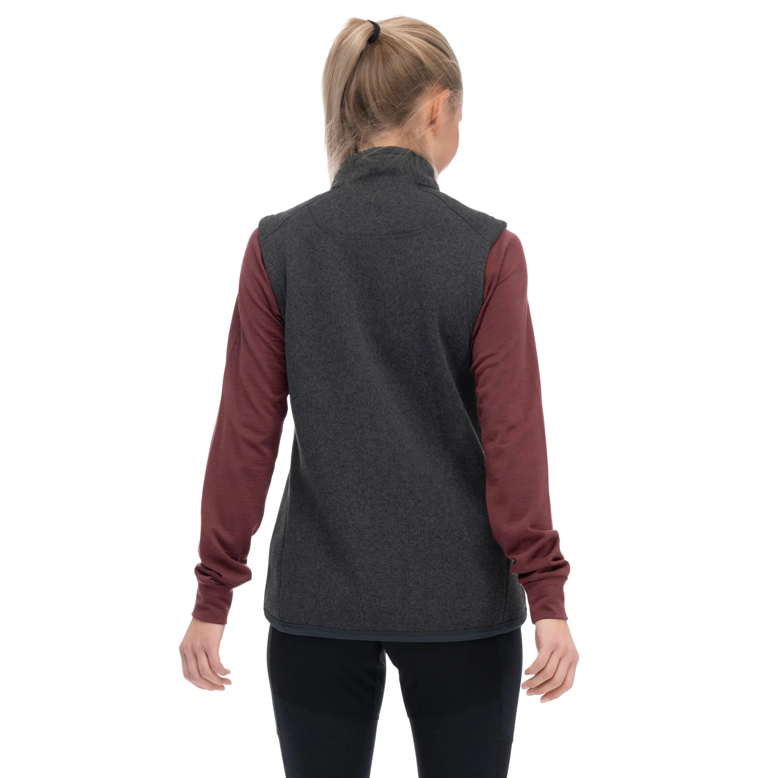 Online Bergans Kamphaug Knitted Vest Women - Dark Shadow Grey