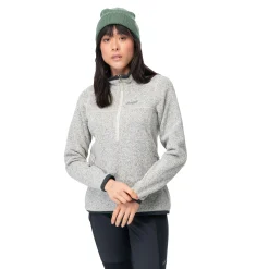 Shop Bergans Kamphaug Knitted W Half Zip - Chalk Sand