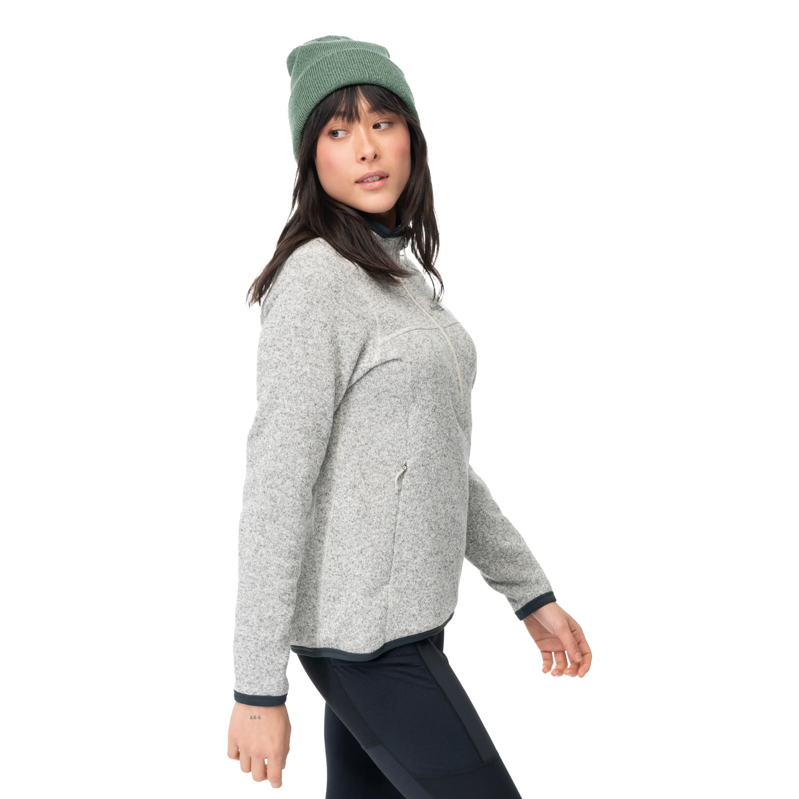 Shop Bergans Kamphaug Knitted W Half Zip - Chalk Sand