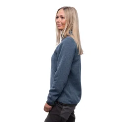 Sale Bergans Kamphaug Knitted W Half Zip - Orion Blue
