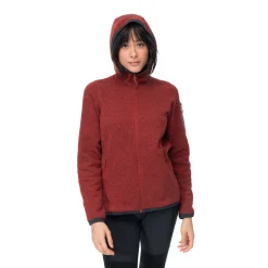 Best Bergans Kamphaug Knitted W Hoodie - Chianti Red