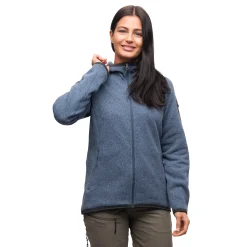 Online Bergans Kamphaug Knitted W Hoodie - Orion Blue