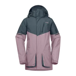 Online Bergans Knyken Insulated Youth Jacket - Lilac Chalk / Orion Blue