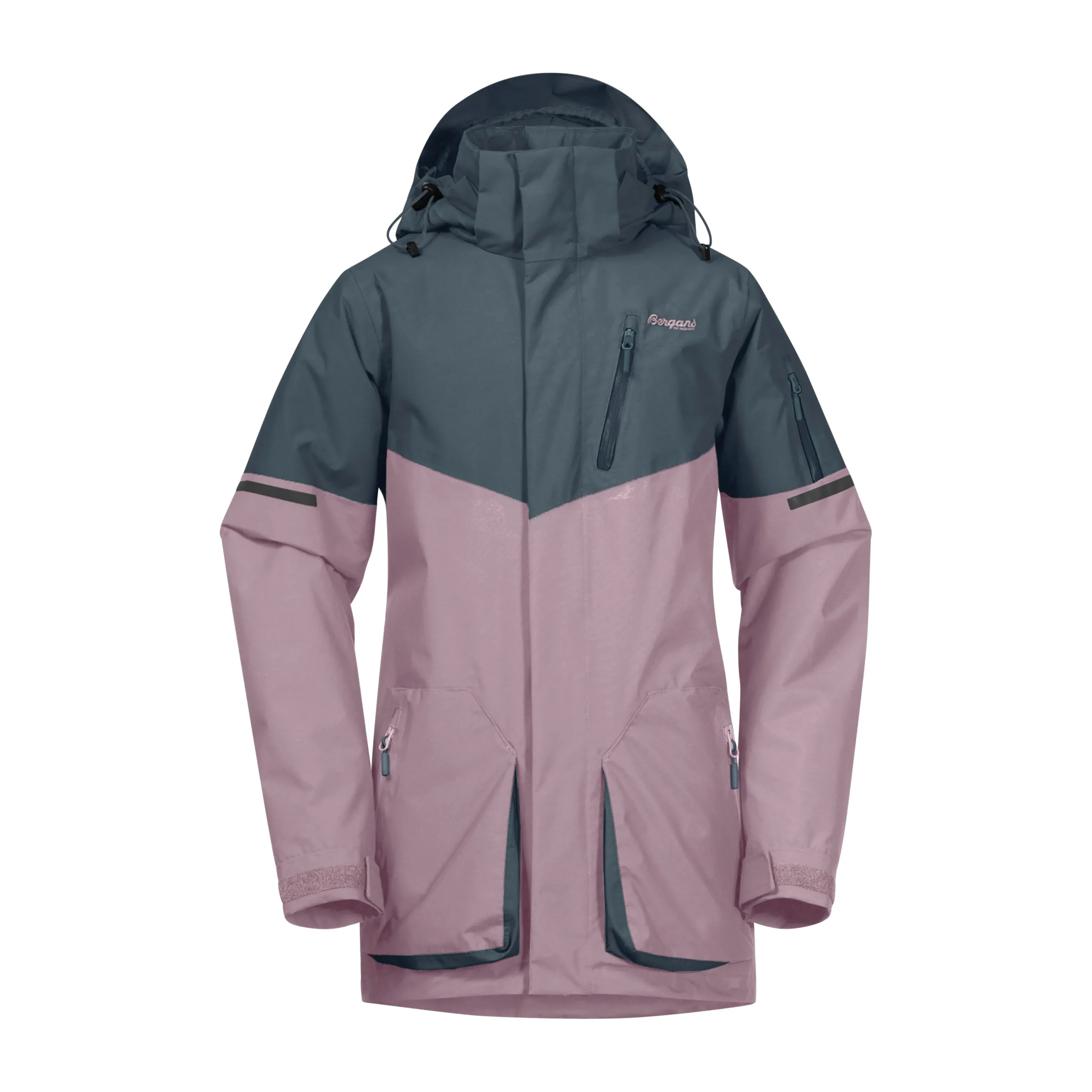 Online Bergans Knyken Insulated Youth Jacket - Lilac Chalk / Orion Blue