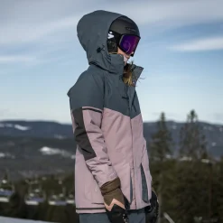 Online Bergans Knyken Insulated Youth Jacket - Lilac Chalk / Orion Blue