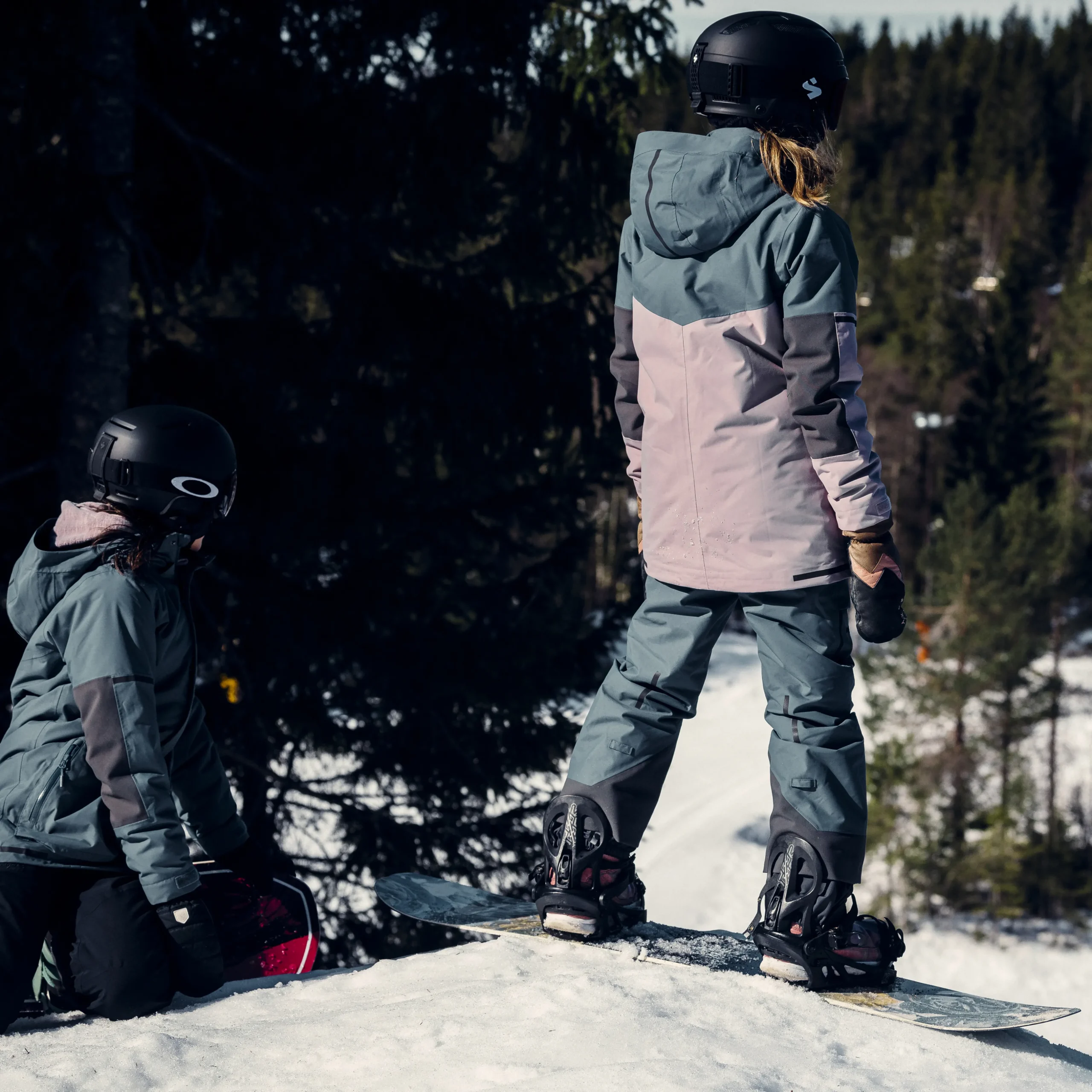 Online Bergans Knyken Insulated Youth Jacket - Lilac Chalk / Orion Blue