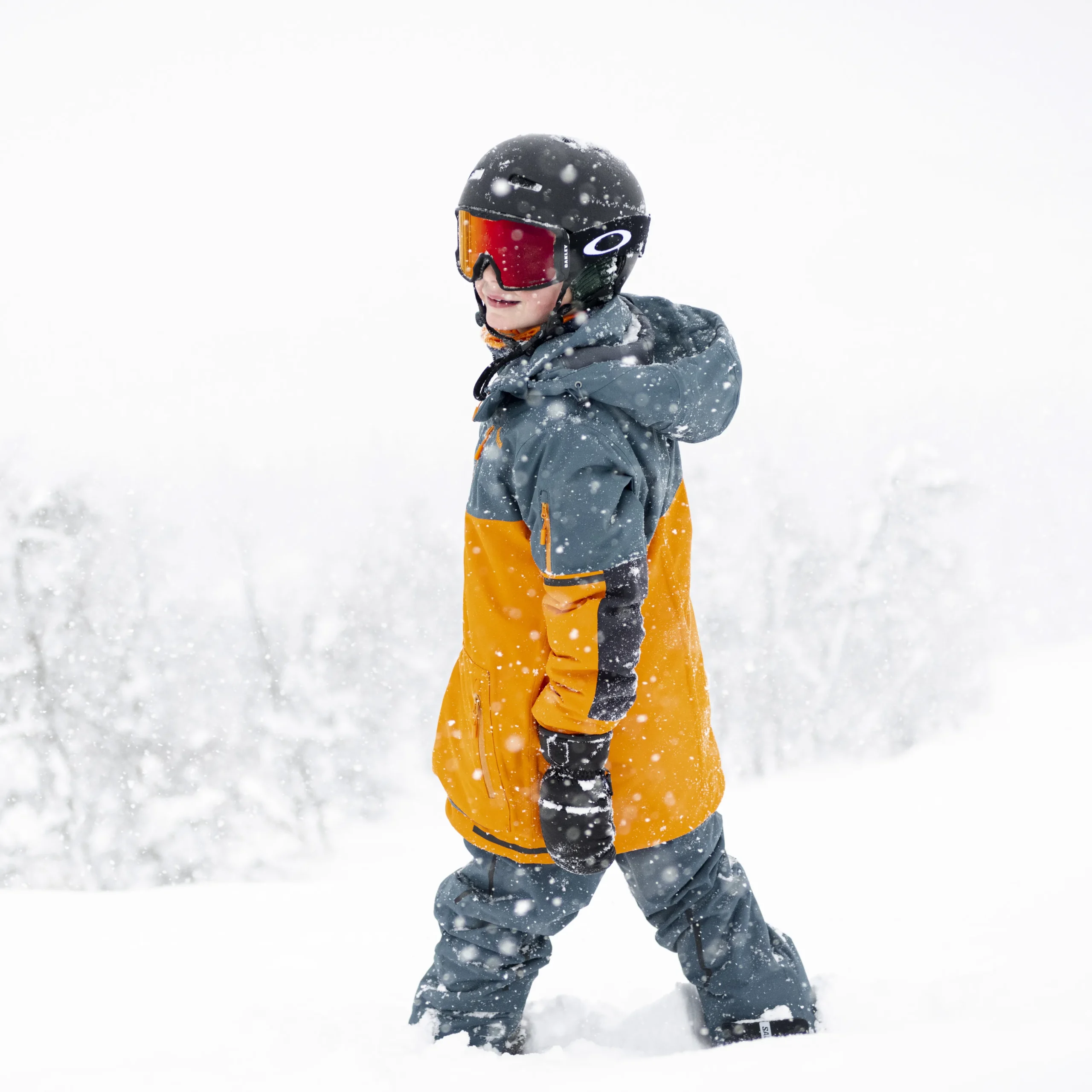Fashion Bergans Knyken Insulated Youth Jacket - Cloudberry Yellow / Orion Blue