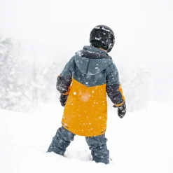 Fashion Bergans Knyken Insulated Youth Jacket - Cloudberry Yellow / Orion Blue