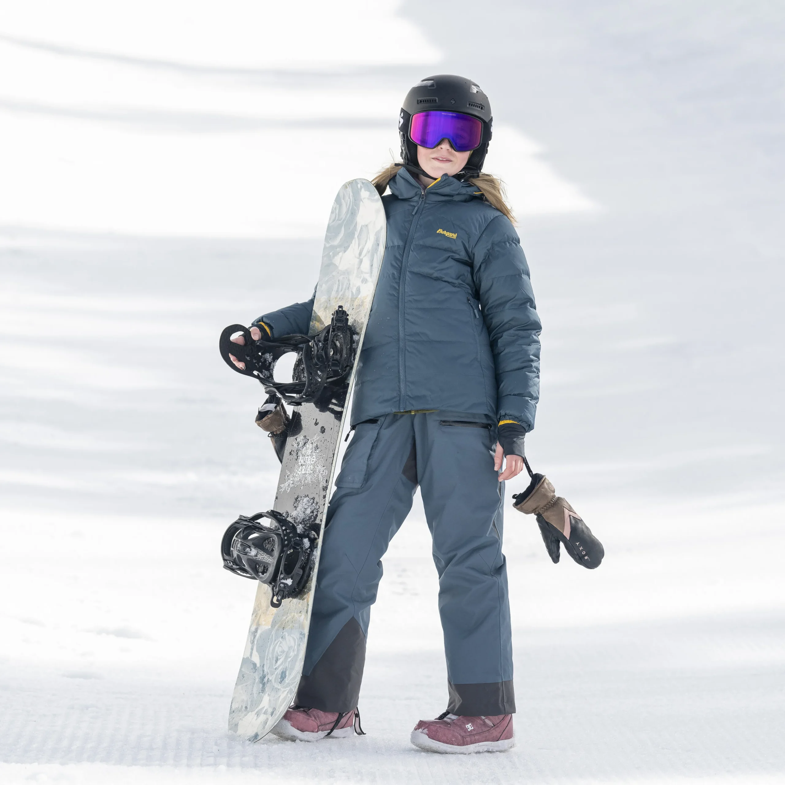 Cheap Bergans Knyken Insulated Youth Loosefit Pants - Orion Blue