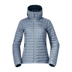 Online Bergans Lava Light Down Jacket W/Hood Women - Husky Blue