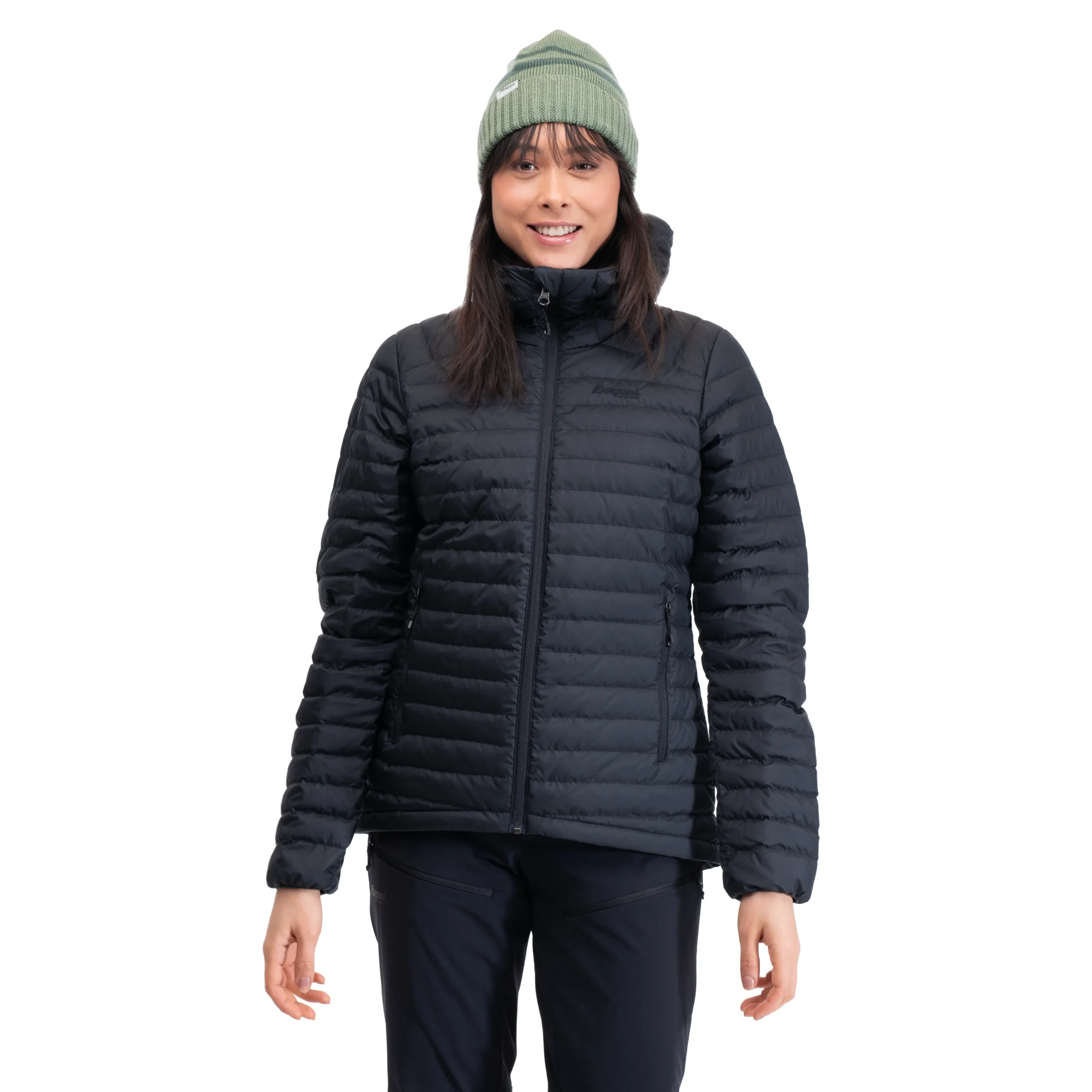 Cheap Bergans Lava Light Down Jacket W/Hood Women - Black