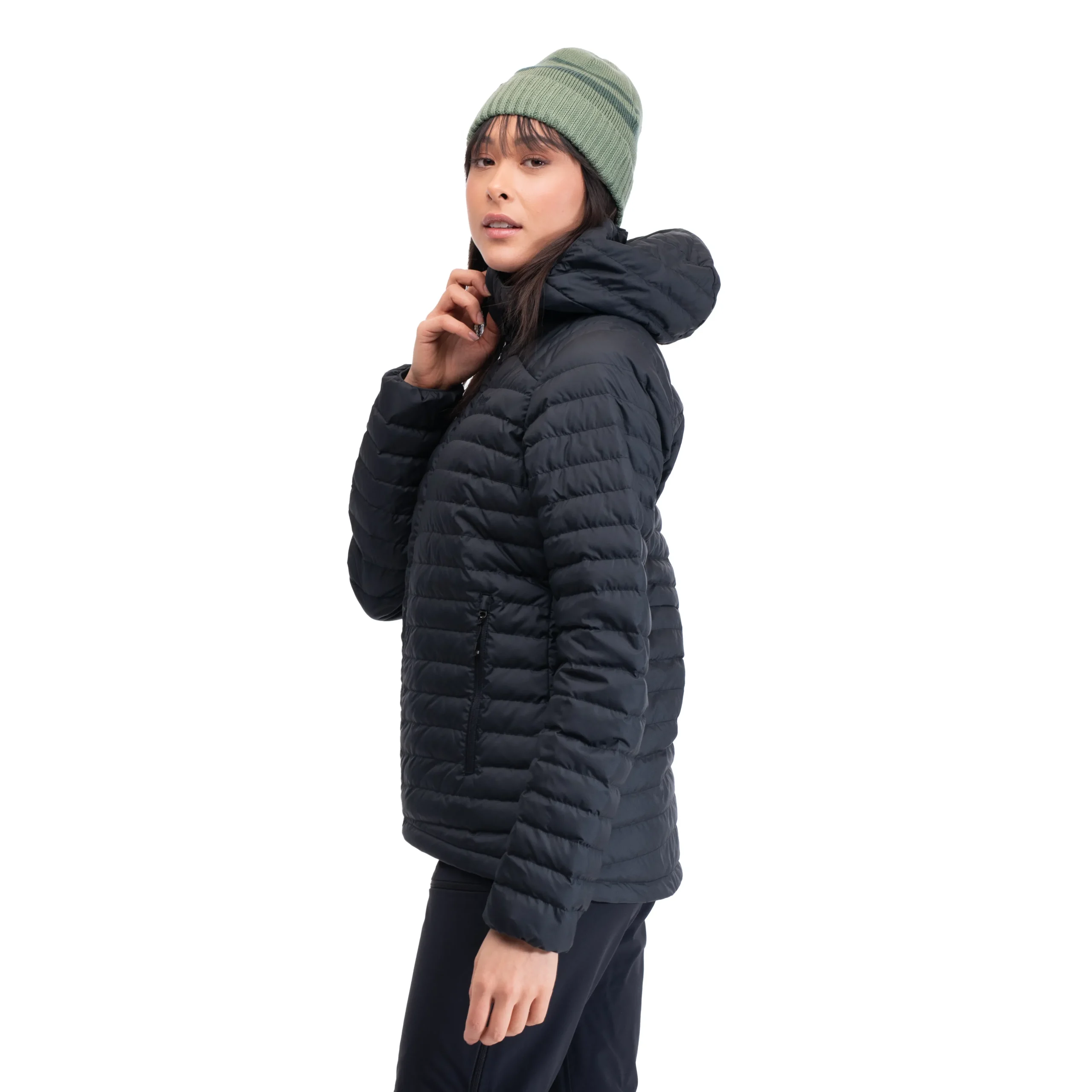 Cheap Bergans Lava Light Down Jacket W/Hood Women - Black
