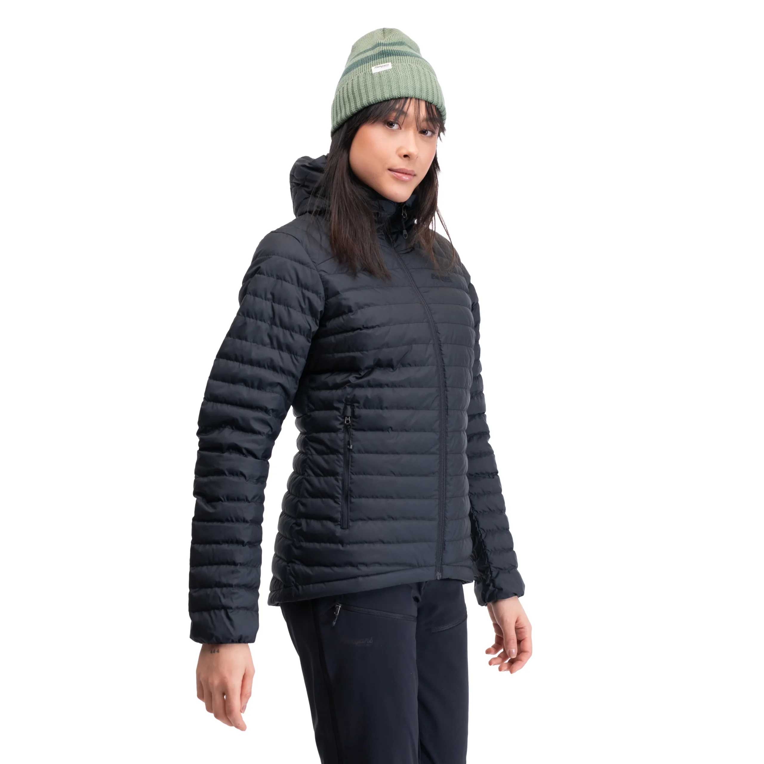 Cheap Bergans Lava Light Down Jacket W/Hood Women - Black