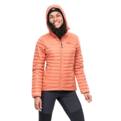 Sale Bergans Lava Light Down Jacket W/Hood Women - Terracotta