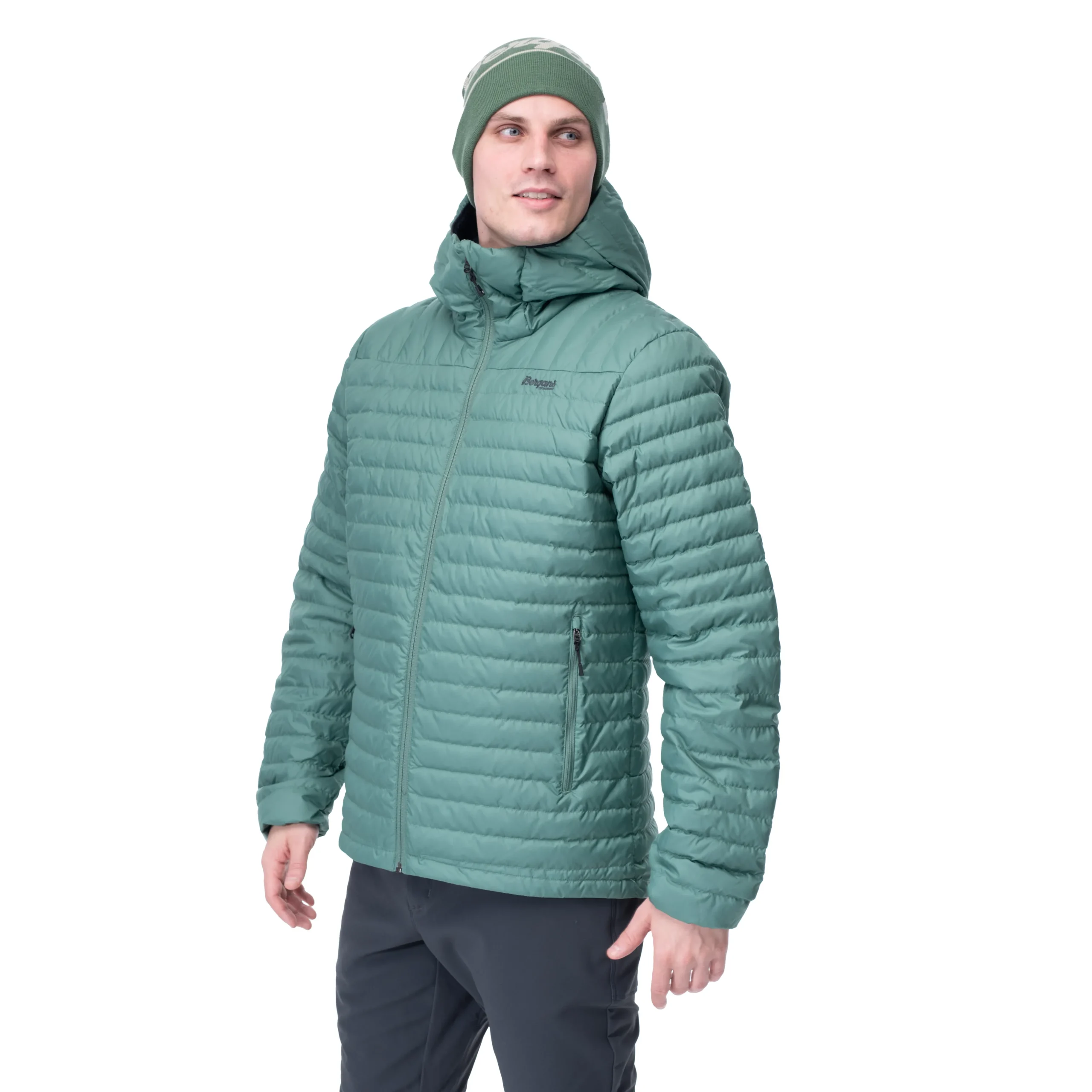 Best Bergans Lava Light Down Jacket W/Hood Men - Dark Jade Green