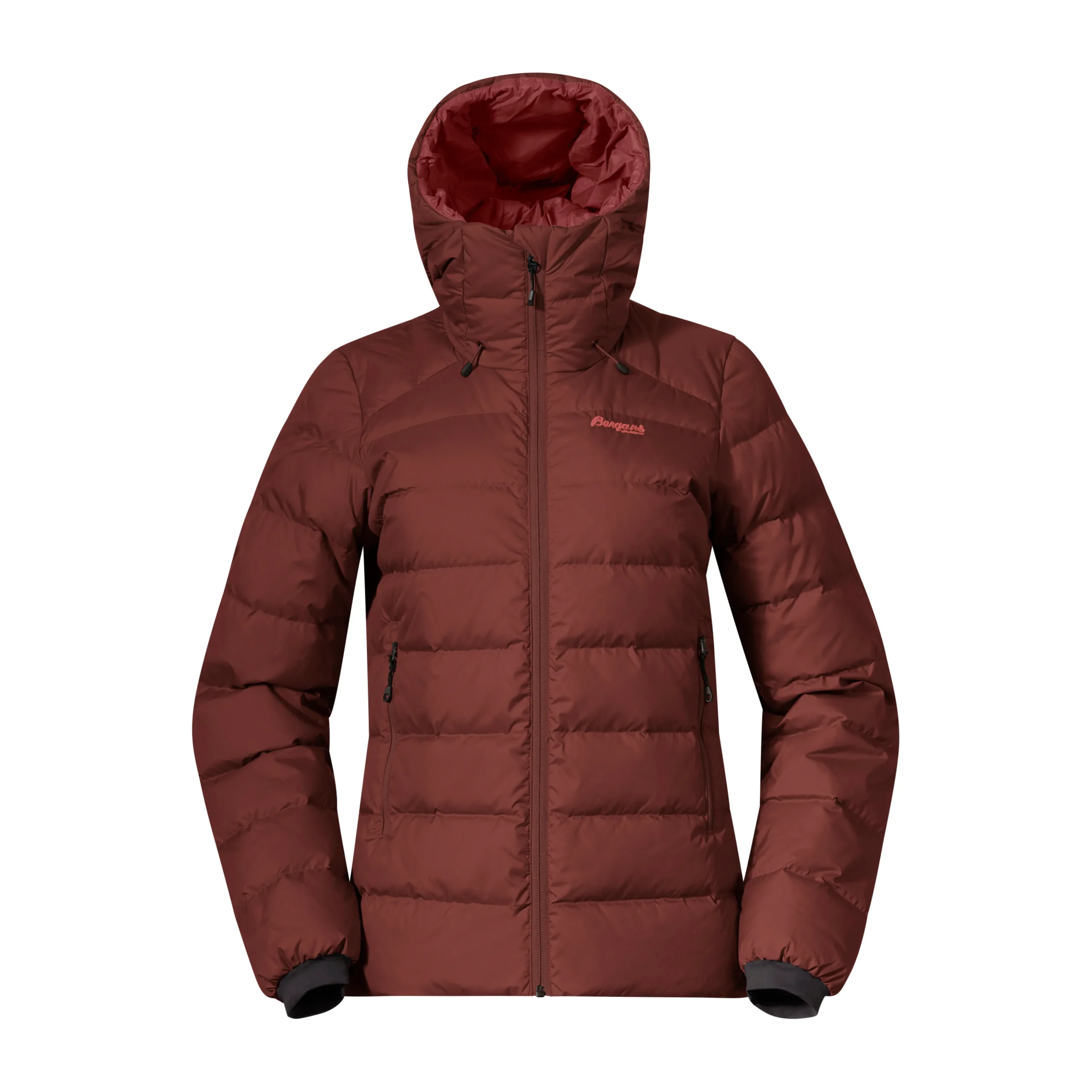 Hot Bergans Lava Medium Down Jacket W/Hood Women - Amarone Red