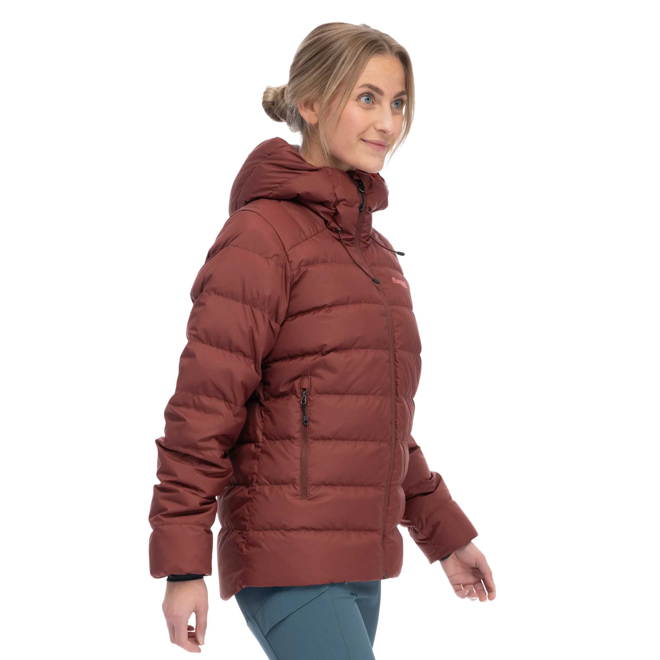 Hot Bergans Lava Medium Down Jacket W/Hood Women - Amarone Red