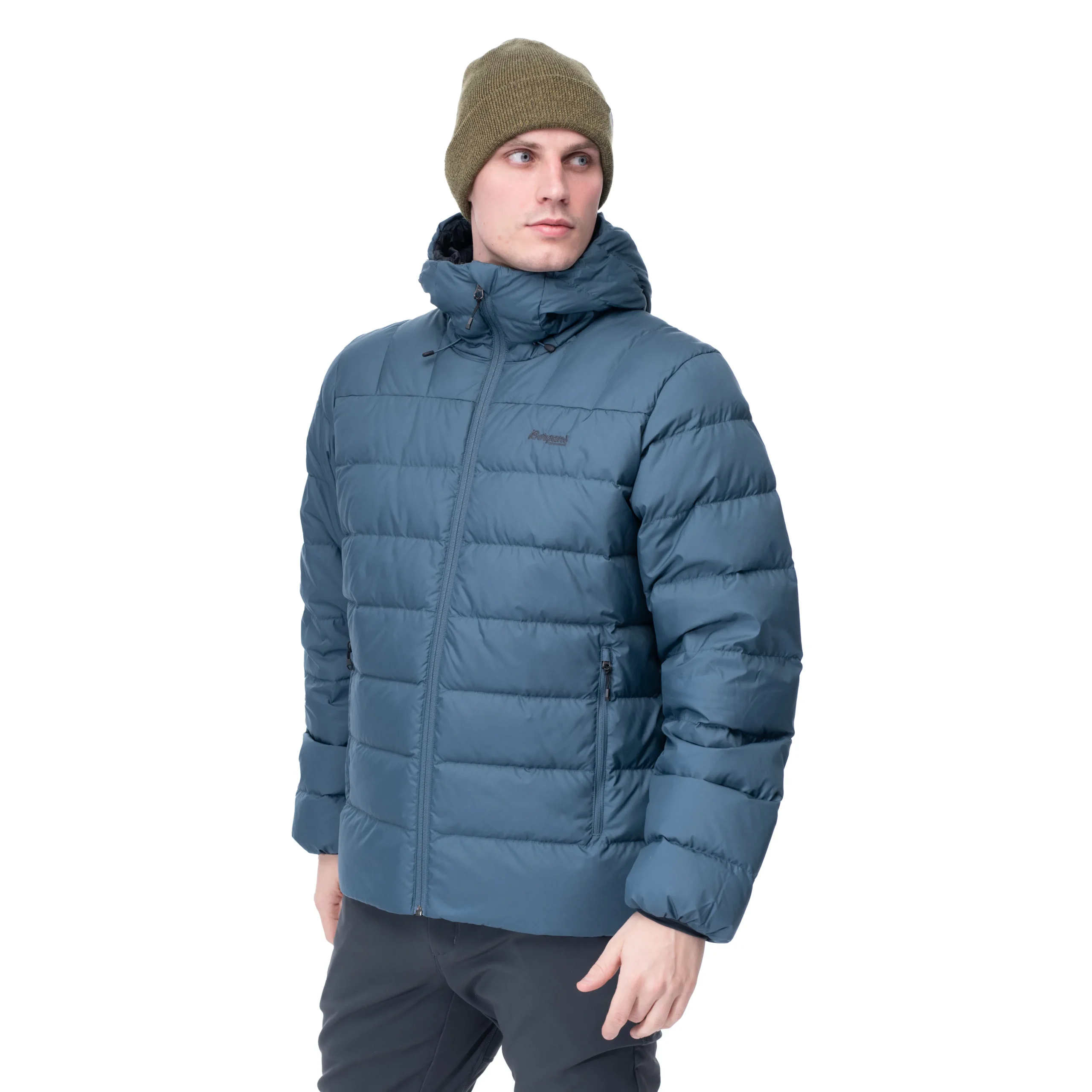 Cheap Bergans Lava Medium Down Jacket W/Hood Men - Orion Blue