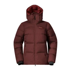 Flash Sale Bergans Lava Warm Down Jacket W/Hood Women - Amarone Red