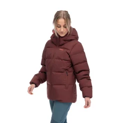 Flash Sale Bergans Lava Warm Down Jacket W/Hood Women - Amarone Red