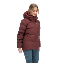 Flash Sale Bergans Lava Warm Down Jacket W/Hood Women - Amarone Red