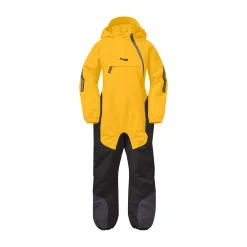 Store Bergans Lilletind Insulated Kids Coverall - Light Golden Yellow / Solid Charcoal