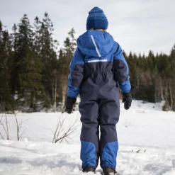 Outlet Bergans Lilletind Insulated Kids Coverall - Dark Riviera Blue