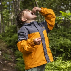 Discount Bergans Lilletind Kids Jacket - Cloudberry Yellow / Solid Dark Grey