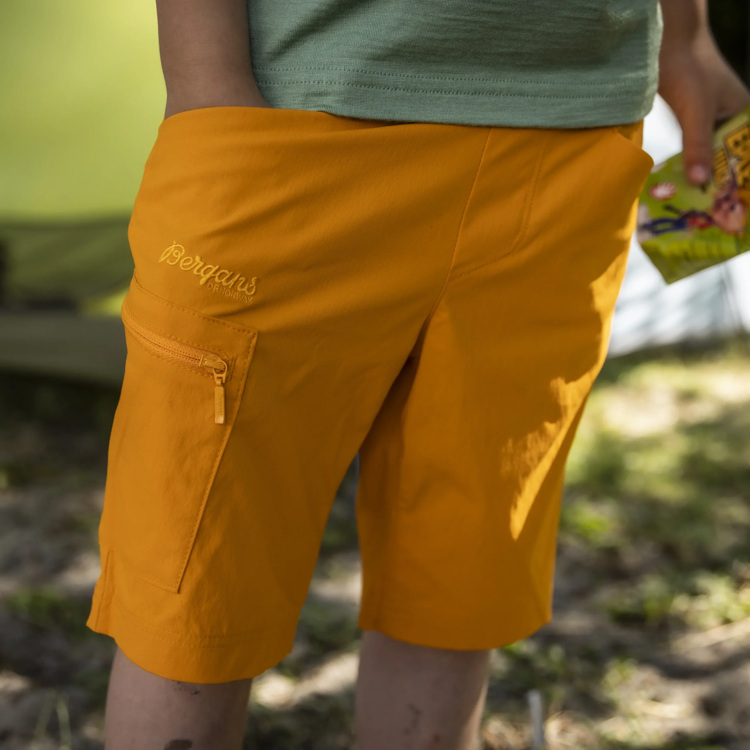 Discount Bergans Lilletind Kids Shorts - Cloudberry Yellow