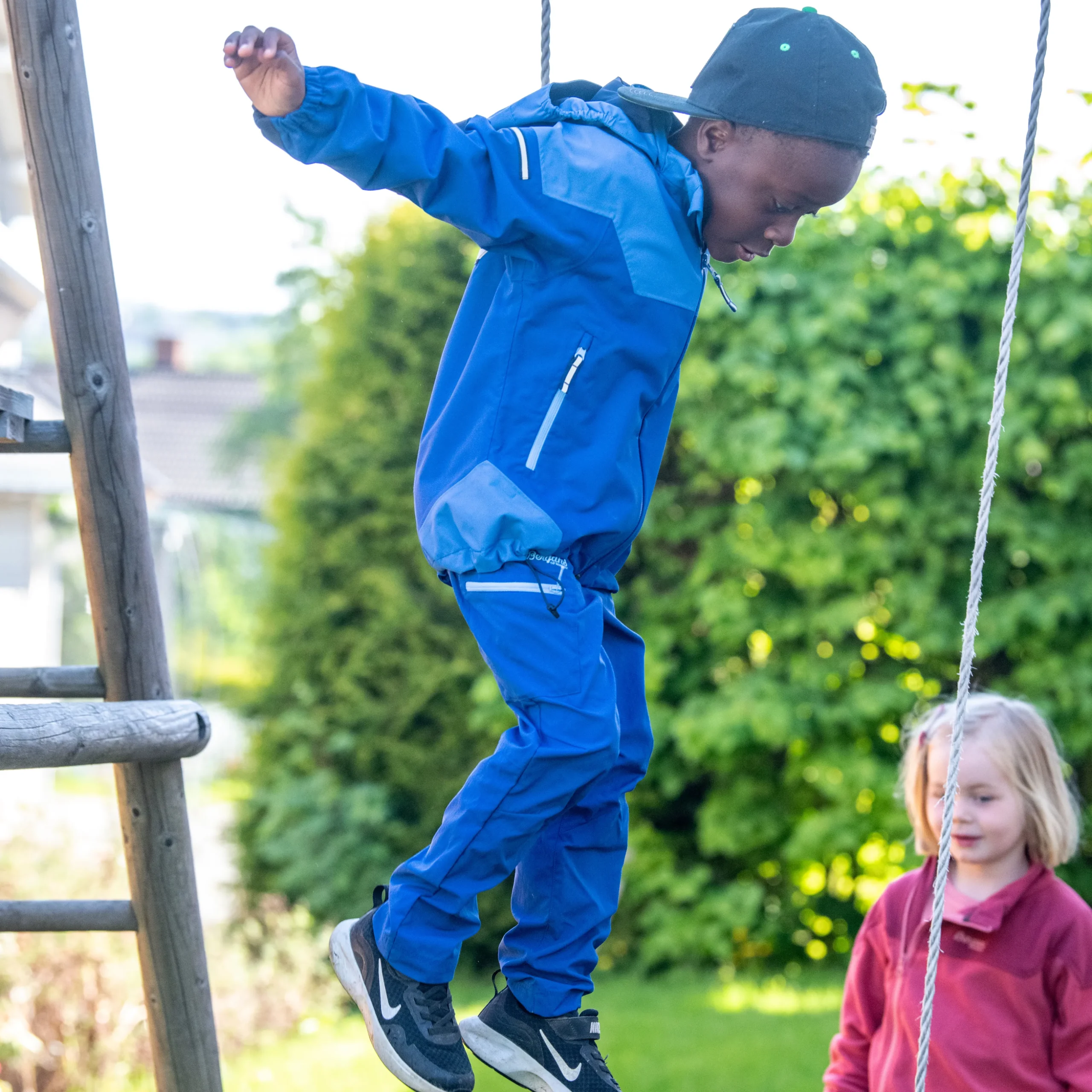 Discount Bergans Lilletind V2 Light Softshell Kids Pants - Dark Riviera Blue