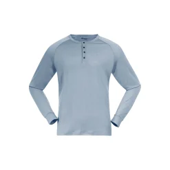 Clearance Bergans Lysebu Wool Henley - Husky Blue