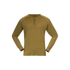 Best Sale Bergans Lysebu Wool Henley - Olive Green