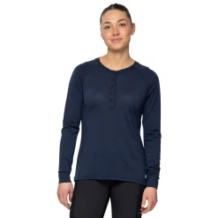 Best Bergans Lysebu Wool Henley Women - Navy Blue
