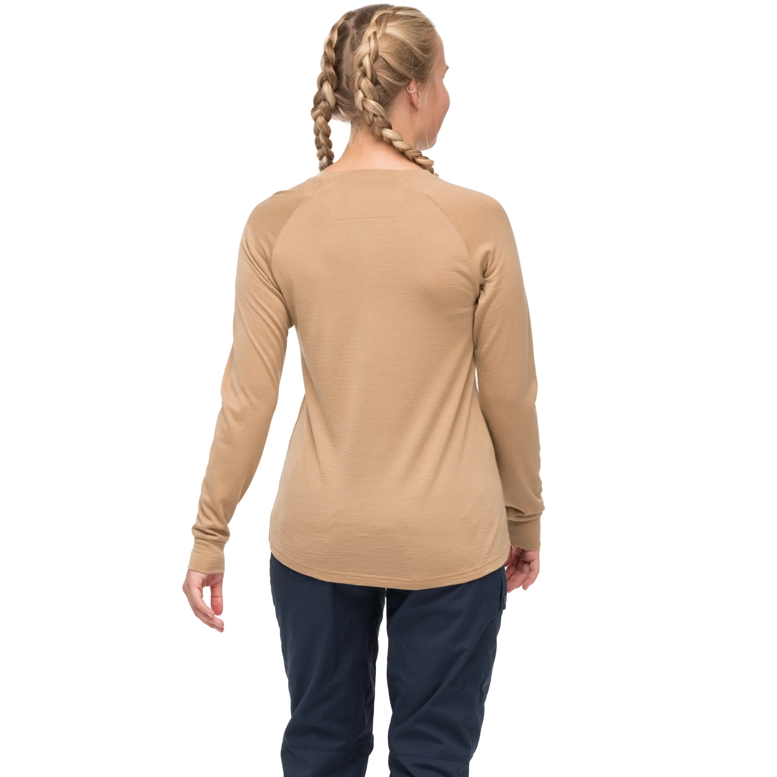 Cheap Bergans Lysebu Wool Henley Women - Warm Sand