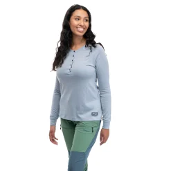 Sale Bergans Lysebu Wool W Henley - Husky Blue